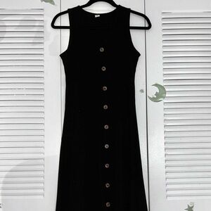 Old Navy Black Sleeveless Halter Maxi Dress